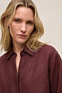 Delave Linen Half Placket Shirt
