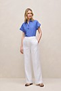 Delave Linen Cap Sleeve Shirt