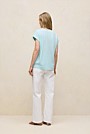 Cotton Cuff Sleeve T-shirt
