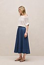Mercerised Cotton Open Knit T-shirt