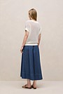 Mercerised Cotton Open Knit T-shirt