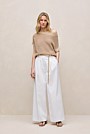 Mercerised Cotton Open Knit T-shirt