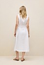 Linen Sleeveless Shirt Dress