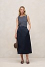 Modal Cotton Stripe Boatneck Tank