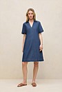 Soft Denim Popover Shift Dress