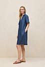 Soft Denim Popover Shift Dress