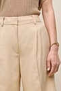 Pleat Front Longline Short
