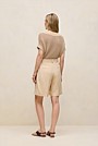Pleat Front Longline Short