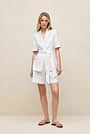 Stretch Linen Short Sleeve Blazer