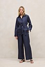 Linen Pocket Detail Belted Jacket