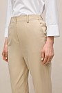 Cotton Blend Straight Leg Pant