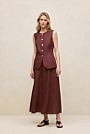 Delave Linen Button Through Vest