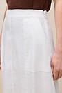 Stretch Linen Patch Pocket Skirt