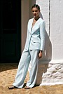 Linen Tailored Wide Leg Pant