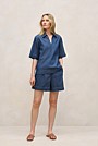 Soft Denim Popover Shirt