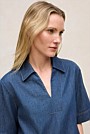 Soft Denim Popover Shirt