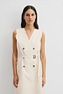 Trench Detail Midi Dress
