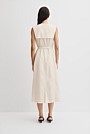 Trench Detail Midi Dress