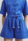 Organically Grown Linen Tuck Front Short