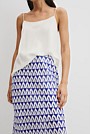 Print Bias Skirt