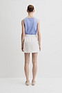Pull On Linen Skirt