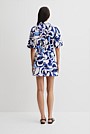 Print Mini Linen Skirt