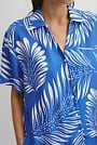 Print Short Sleeve Cupro Straight