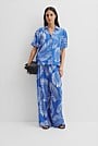 Print Short Sleeve Cupro Straight