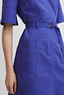 Topstitch Detail Mini Dress