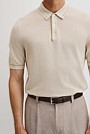 Australian Cotton Blend Silk Tipped Knit Polo