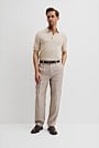 Australian Cotton Blend Silk Tipped Knit Polo