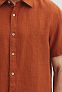 Organically Grown Linen Regular Fit Short Sleeve Shirt