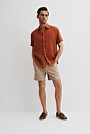 Organically Grown Linen Regular Fit Short Sleeve Shirt