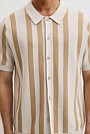Organically Grown Cotton Stripe Knit Shirt