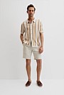 Organically Grown Cotton Stripe Knit Shirt