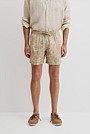 Organically Grown Linen Print 6" Drawcord Short