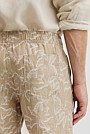 Organically Grown Linen Print 6" Drawcord Short