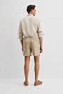 Organically Grown Linen Print 6" Drawcord Short