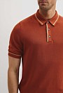 Australian Cotton Blend Silk Tipped Knit Polo