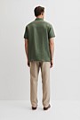 Double Pocket Textured Linen Short Sleeve Shirt