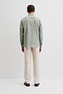 Regular Fit Cotton Linen Stripe Shirt