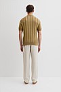 Australian Cotton Stripe Knit Polo