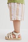 Organically Grown Cotton Blend Stripe Pull-On Short
