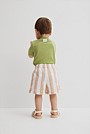 Organically Grown Cotton Blend Stripe Pull-On Short