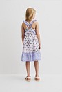 Frill Neck Midi Dress