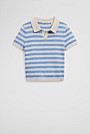 Organically Grown Cotton Stripe Knit Polo