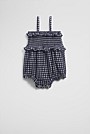 Gingham Frill Romper
