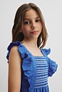 Smock Front Apron Dress