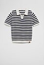 Open Neck Knit Polo