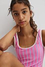 Teen Vertical Stripe Swimsuit